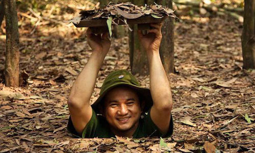 Entrance and exit gate of Cu Chi Tunnels tour from Ho Chi Minh City