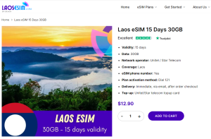 Laos eSIM - new solution for internet access in Laos